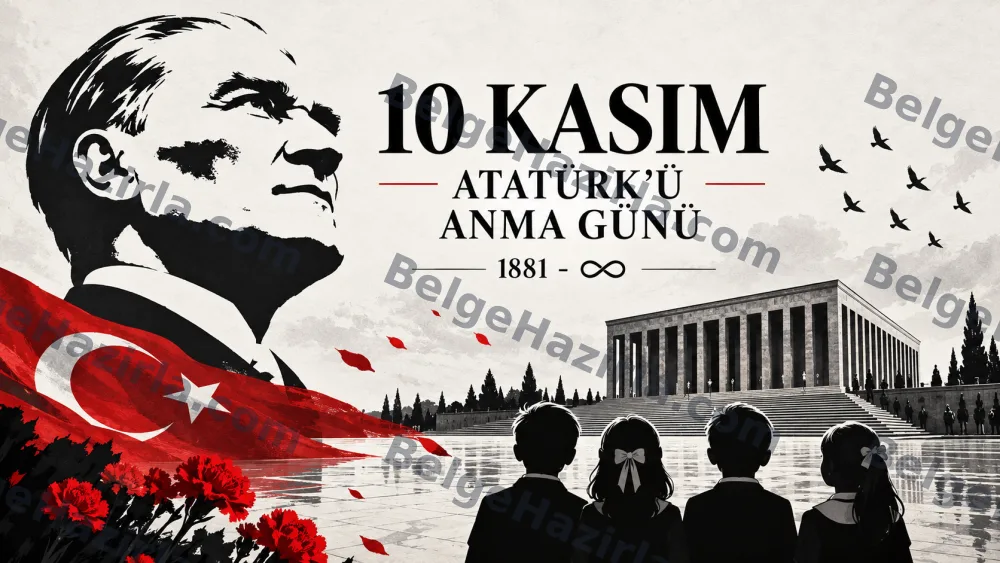 10 Kasım Anıtkabir ve Anma Töreni Pano Görselleri görseli 4