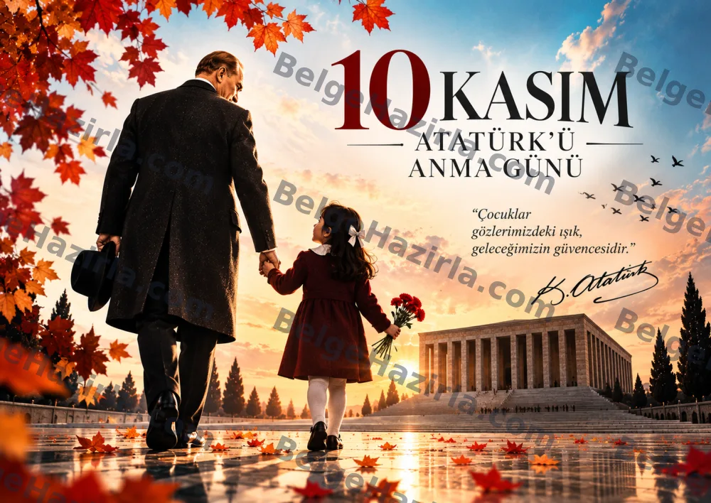 10 Kasım Anıtkabir ve Anma Töreni Pano Görselleri görseli 6