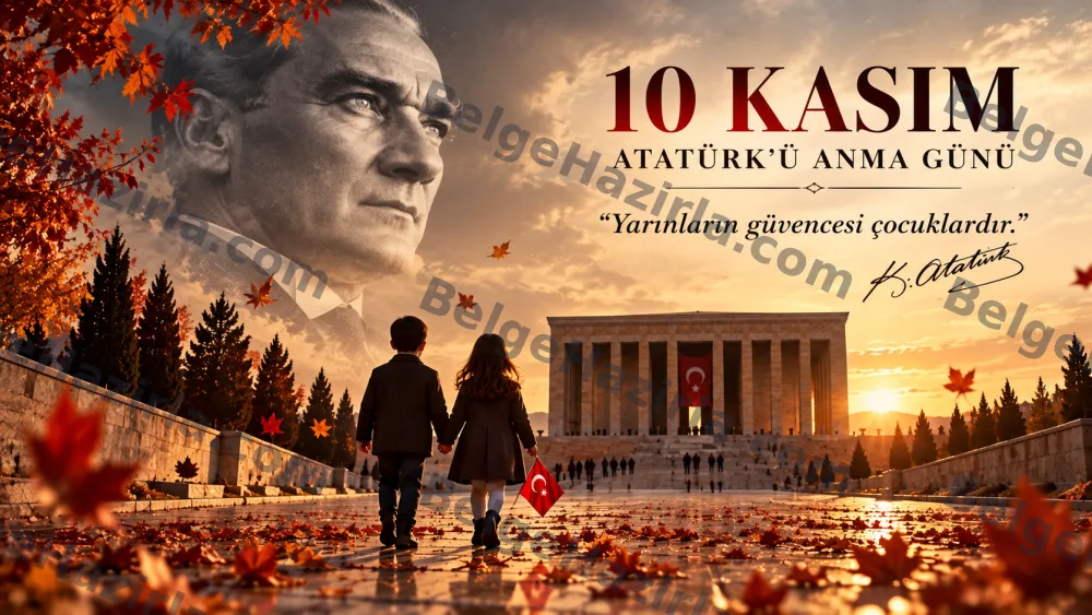 10 Kasım Anıtkabir ve Anma Töreni Pano Görselleri görseli 10
