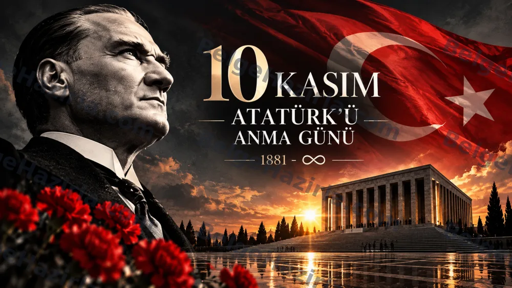 10 Kasım Saygı Özlem ve Minnet Temalı Pano Seti görseli 7