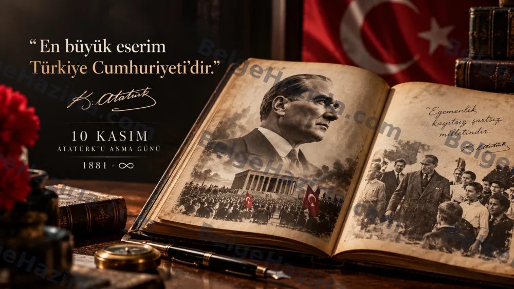 Atatürk’ün Fikirleri, Eserleri ve Mirası 10 Kasım Panosu görseli 8