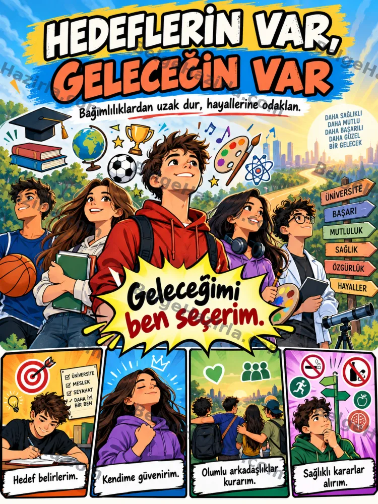 Bağımlılıkla Mücadele Rehberlik Panosu | İlkokul, Ortaokul ve Lise görseli 10