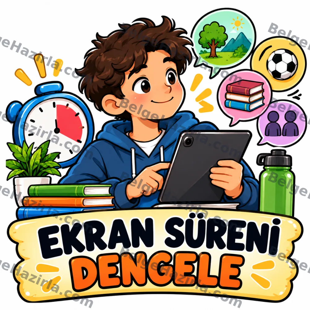 Bilinçli Teknoloji Kullanımı Panosu | İlkokul, Ortaokul ve Lise görseli 1