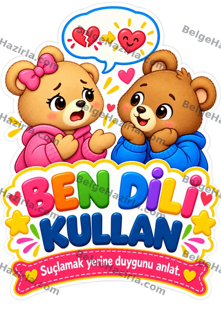 Çatışma Çözme Becerileri Panosu | İlkokul, Ortaokul ve Lise görseli 4