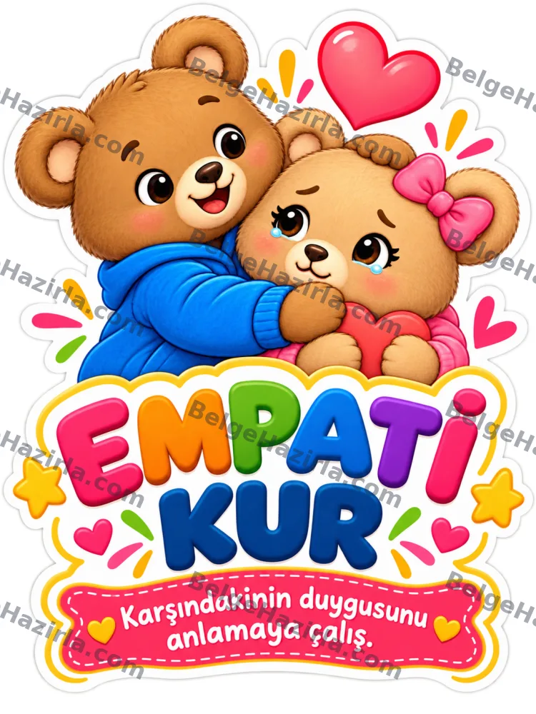 Çatışma Çözme Becerileri Panosu | İlkokul Rehberlik görseli 6