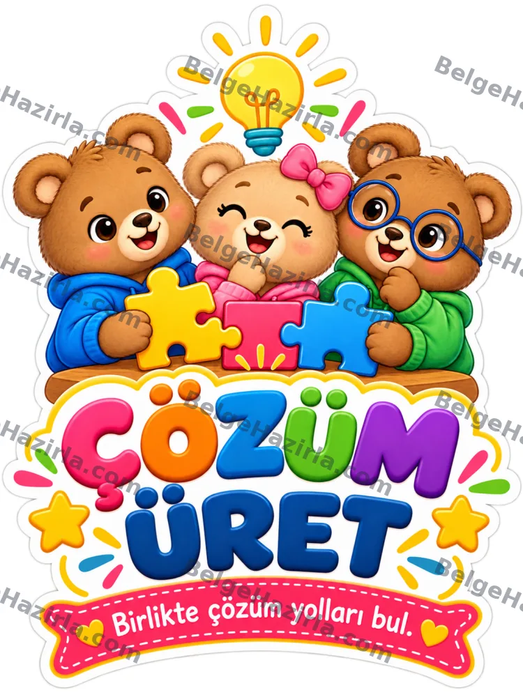 Çatışma Çözme Becerileri Panosu | İlkokul Rehberlik görseli 7