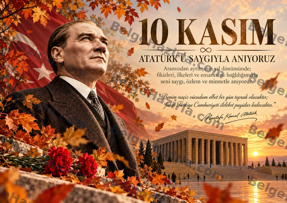 Cumhuriyet ve Aydınlık Yarınlar 10 Kasım Pano Görselleri görseli 7