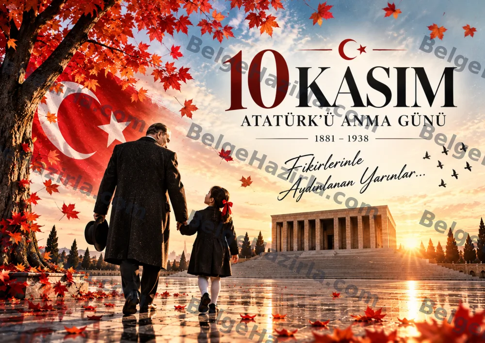 Cumhuriyet ve Aydınlık Yarınlar 10 Kasım Pano Görselleri görseli 8