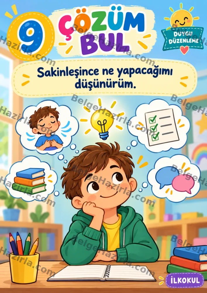 Duygu Düzenleme Becerileri Panosu | İlkokul Rehberlik görseli 9