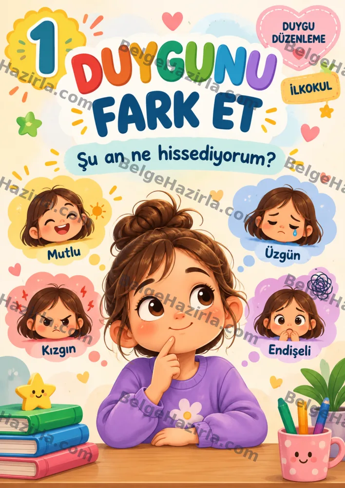 Duygu Düzenleme Becerileri Panosu | İlkokul Rehberlik görseli 1