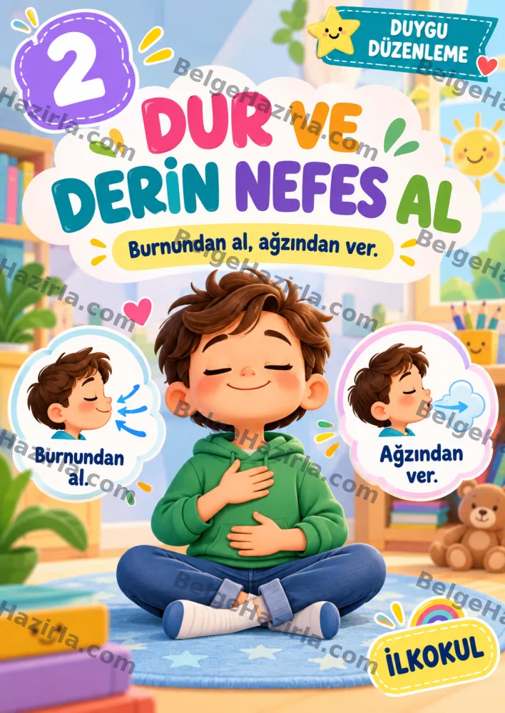 Duygu Düzenleme Becerileri Panosu | İlkokul Rehberlik görseli 2