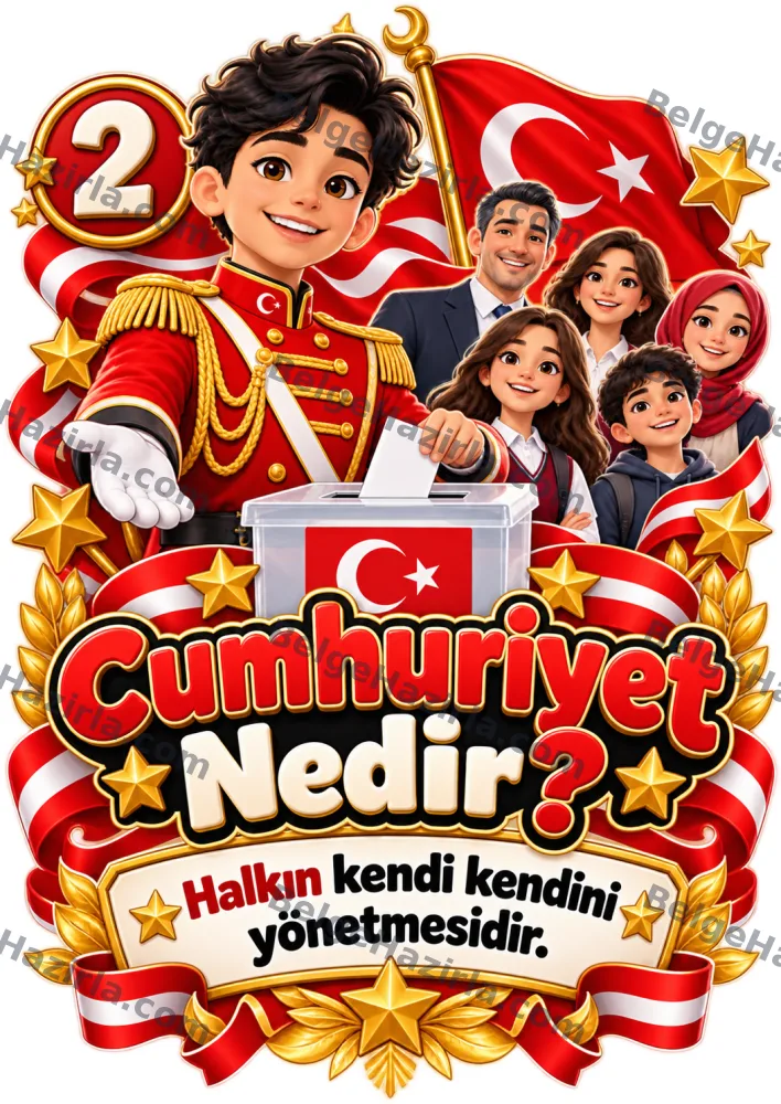 Gel Sana Cumhuriyeti Anlatayım Arkadaşım Panosu | Ortaokul görseli 2