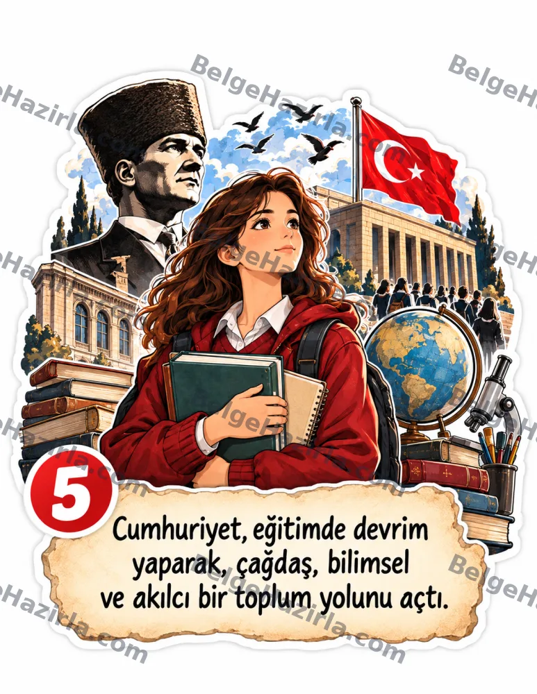 Gel Sana Cumhuriyeti Anlatayım Genç Dostum – 2. Pano | Lise görseli 6