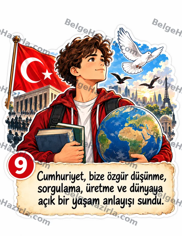 Gel Sana Cumhuriyeti Anlatayım Genç Dostum – 2. Pano | Lise görseli 10