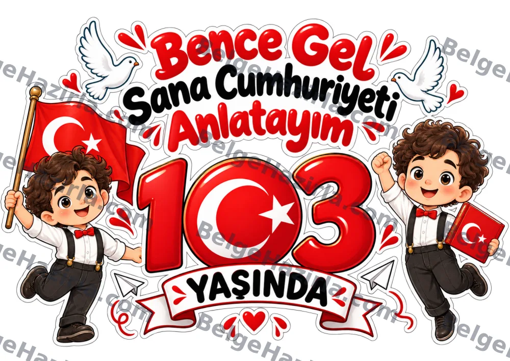 Gel Sana Cumhuriyeti Anlatayım Panosu | İlkokul görseli 1