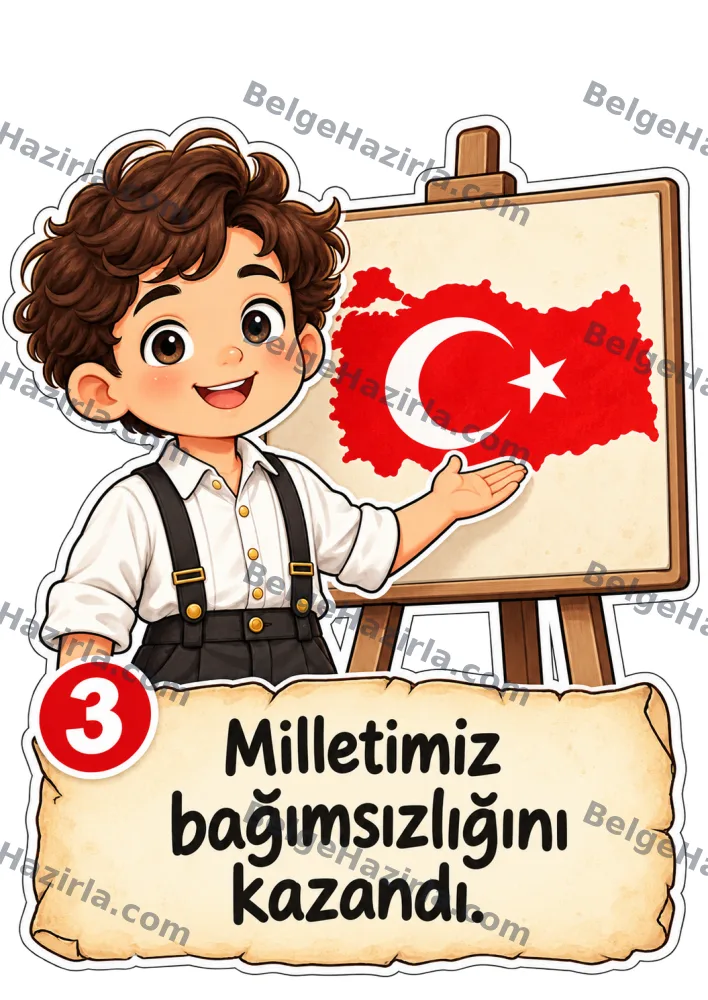 Gel Sana Cumhuriyeti Anlatayım Panosu | İlkokul görseli 4