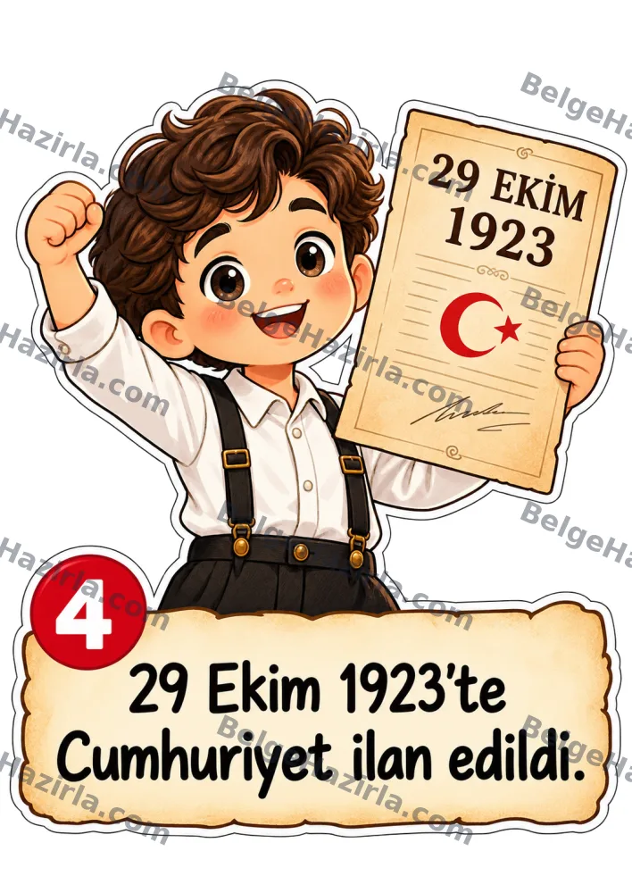 Gel Sana Cumhuriyeti Anlatayım Panosu | İlkokul görseli 5