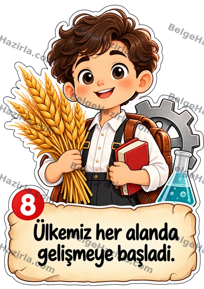 Gel Sana Cumhuriyeti Anlatayım Panosu | İlkokul görseli 9
