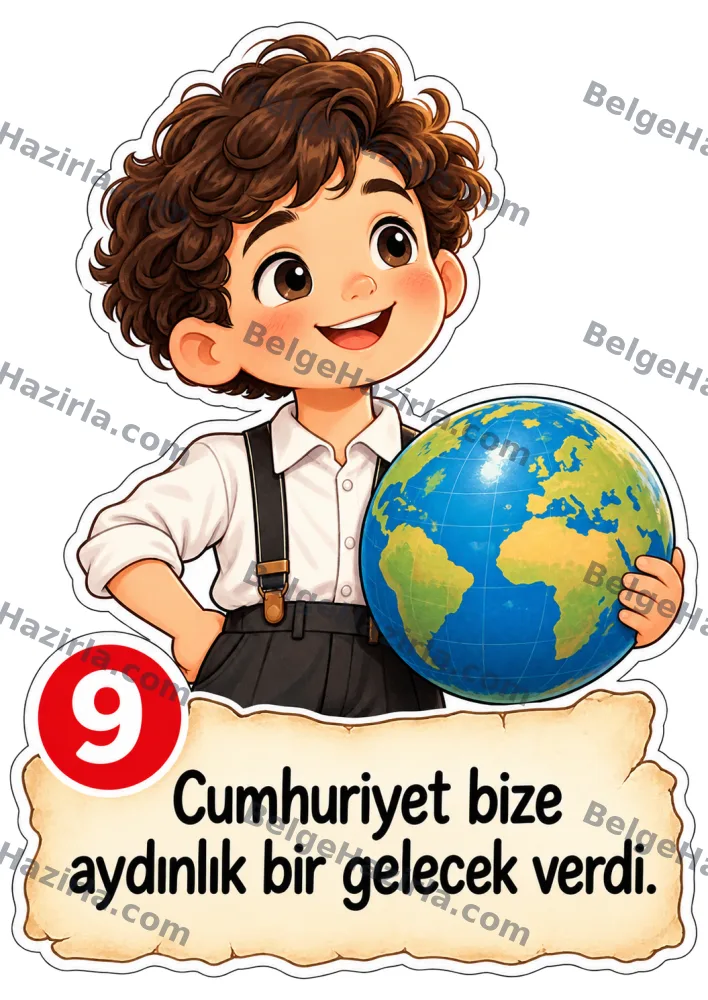Gel Sana Cumhuriyeti Anlatayım Panosu | İlkokul görseli 10
