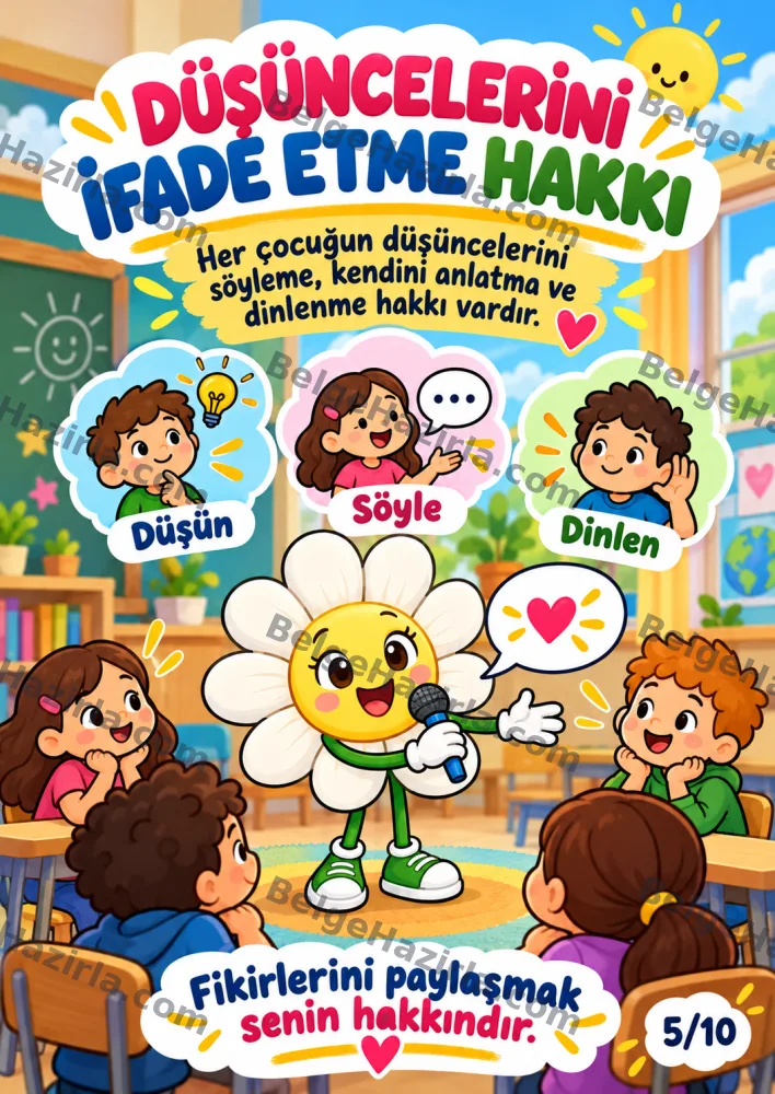 Hak ve Sorumluluklarını Bilme Panosu | İlkokul Rehberlik görseli 5