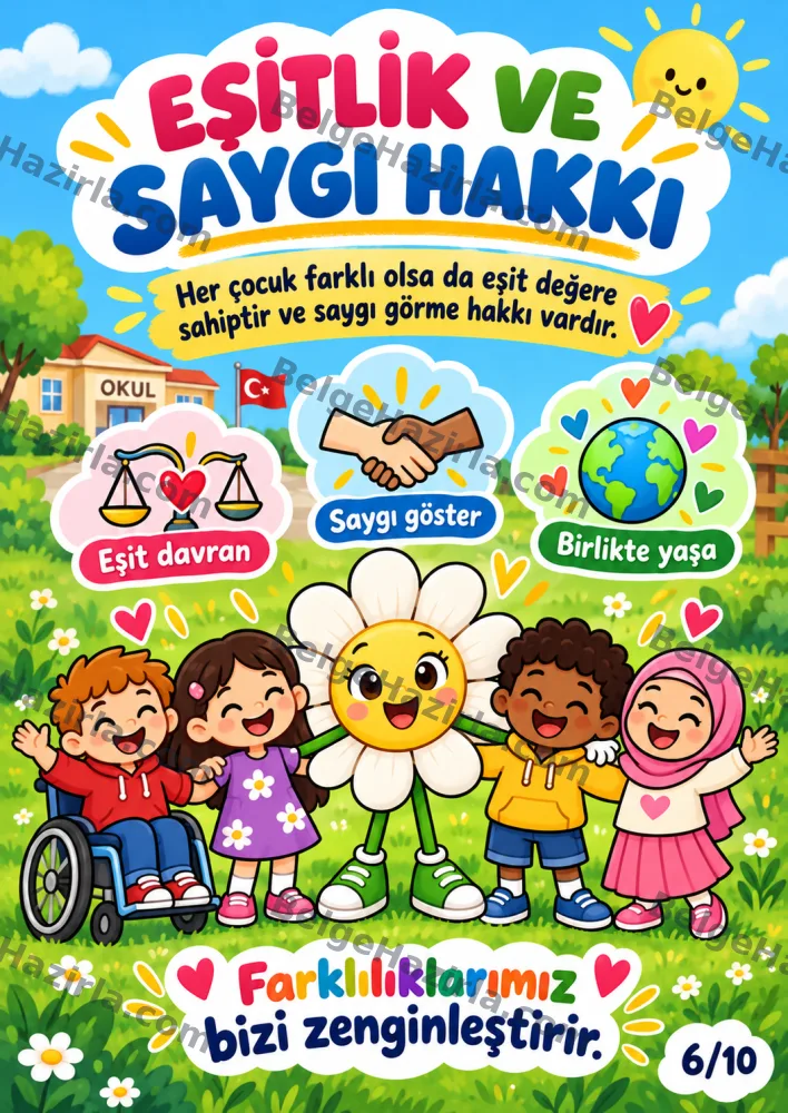 Hak ve Sorumluluklarını Bilme Panosu | İlkokul Rehberlik görseli 6