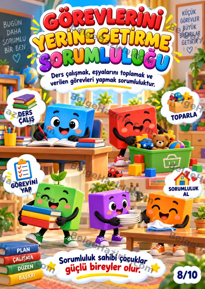 Hak ve Sorumluluklarını Bilme Panosu | Ortaokul Rehberlik görseli 8
