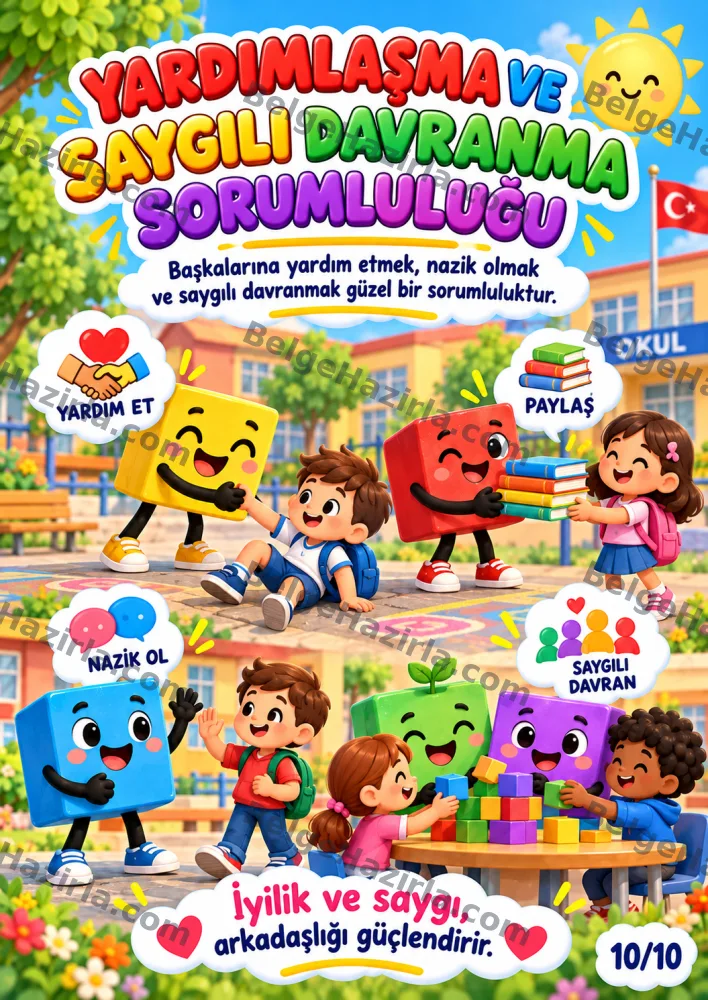 Hak ve Sorumluluklarını Bilme Panosu | Ortaokul Rehberlik görseli 10