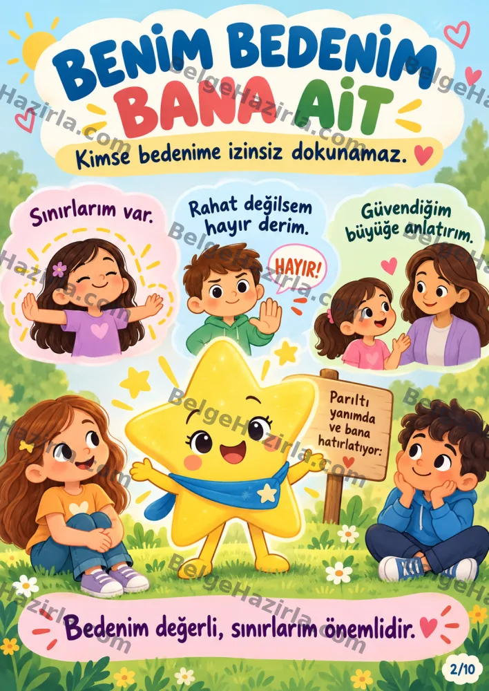 İhmal ve İstismardan Korunma Panosu | İlkokul Rehberlik görseli 2