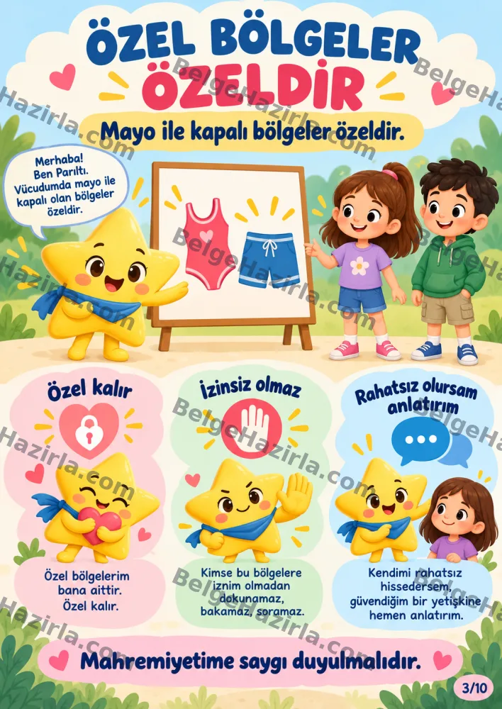 İhmal ve İstismardan Korunma Panosu | İlkokul Rehberlik görseli 3