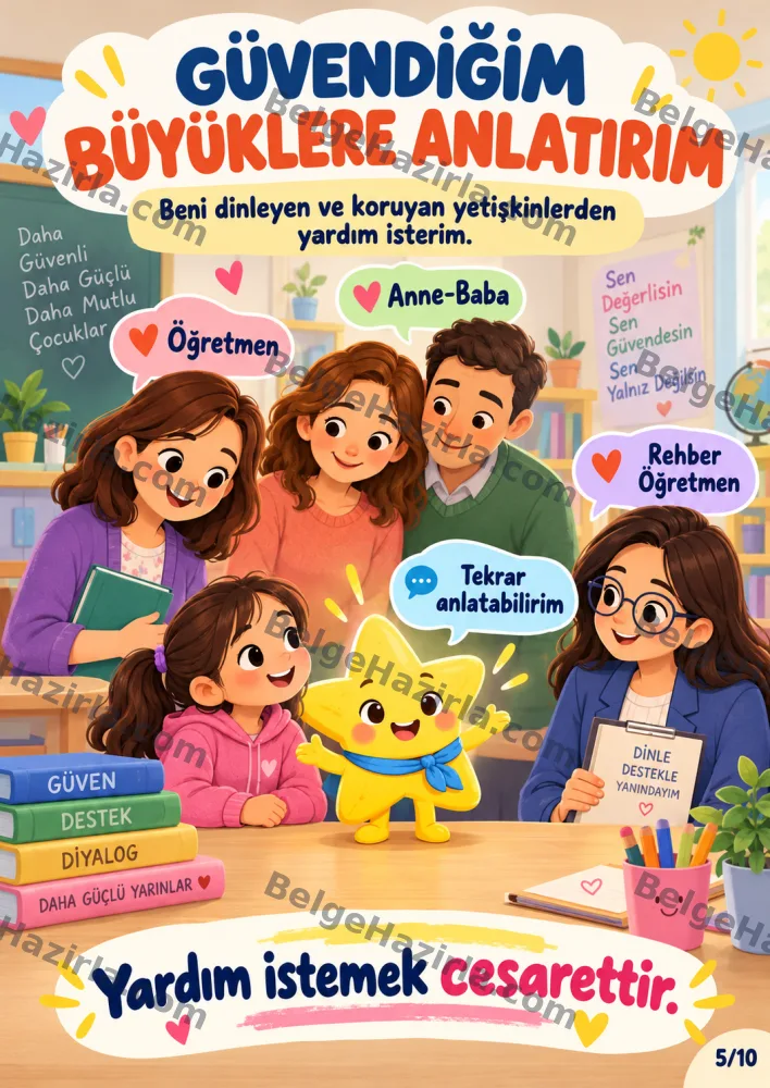 İhmal ve İstismardan Korunma Panosu | İlkokul Rehberlik görseli 5