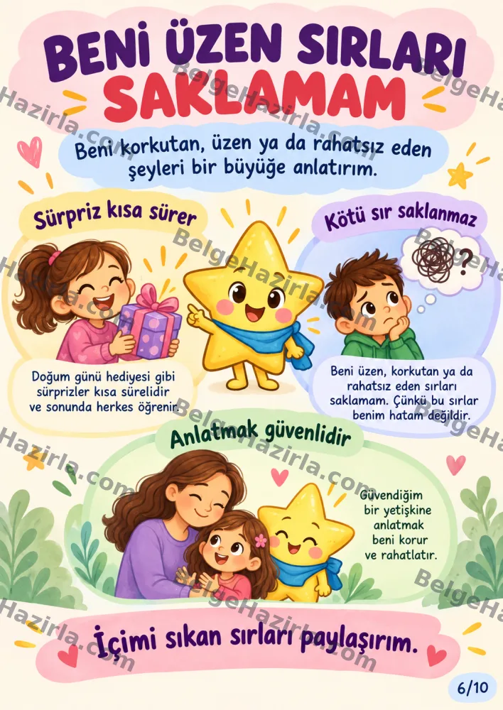 İhmal ve İstismardan Korunma Panosu | İlkokul Rehberlik görseli 6