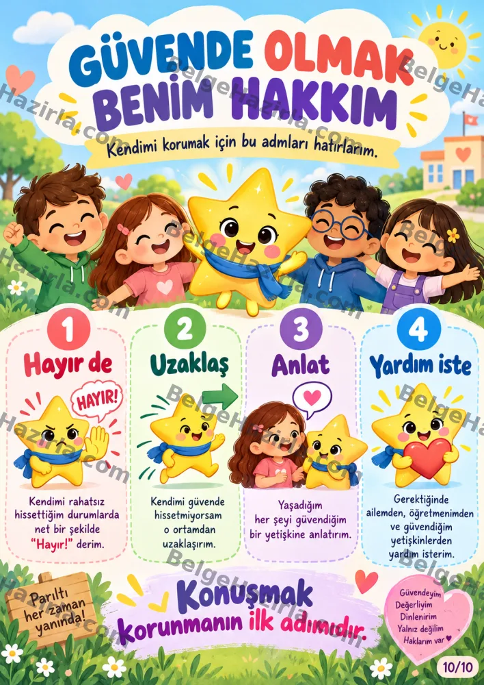 İhmal ve İstismardan Korunma Panosu | İlkokul Rehberlik görseli 10