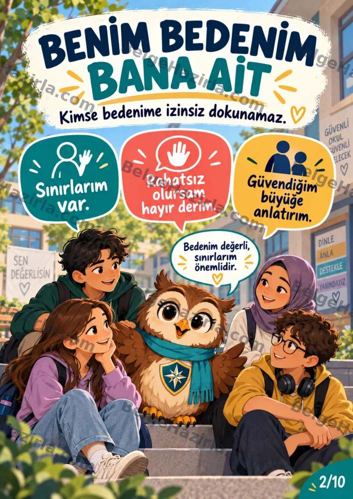 İhmal ve İstismardan Korunma Panosu | Ortaokul Rehberlik görseli 2
