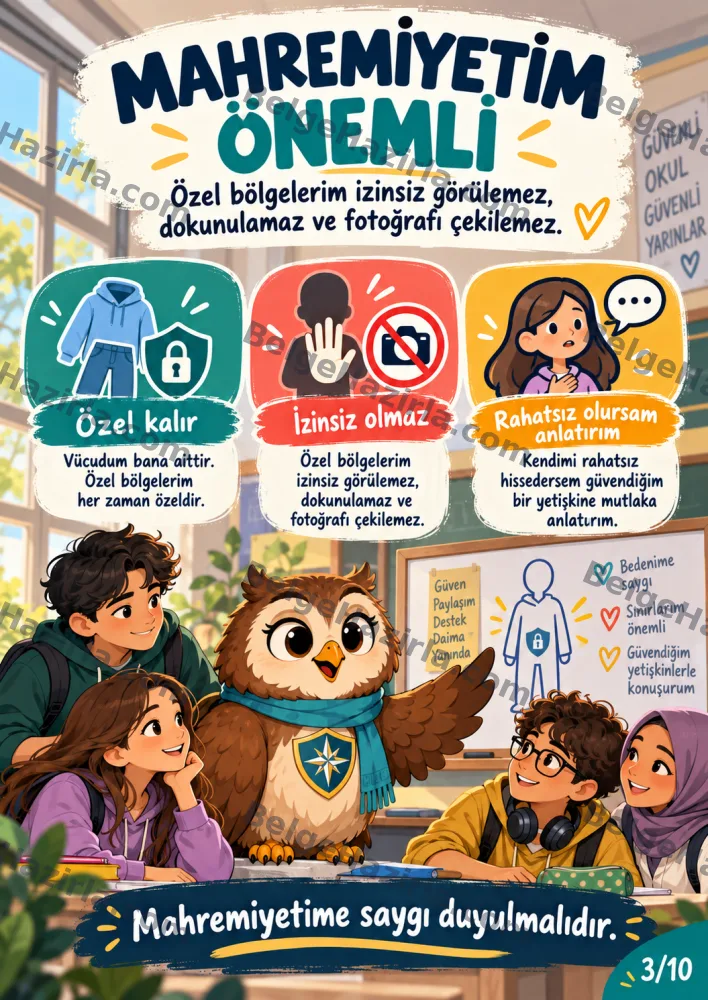 İhmal ve İstismardan Korunma Panosu | Ortaokul Rehberlik görseli 3