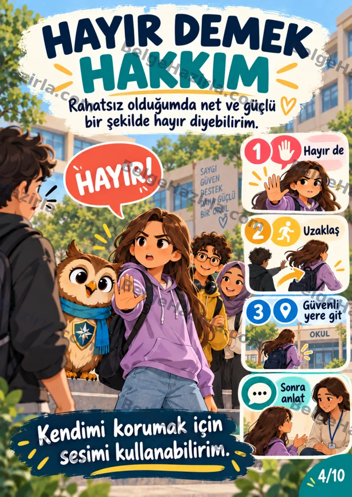 İhmal ve İstismardan Korunma Panosu | Ortaokul Rehberlik görseli 4