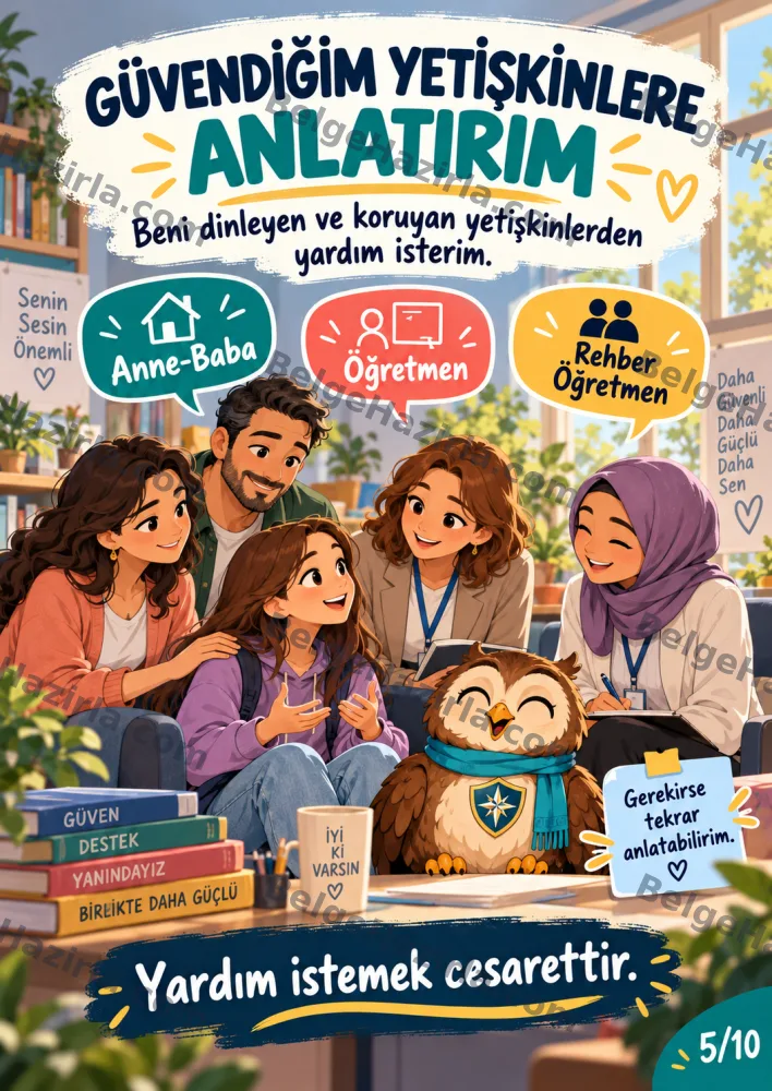 İhmal ve İstismardan Korunma Panosu | Ortaokul Rehberlik görseli 5
