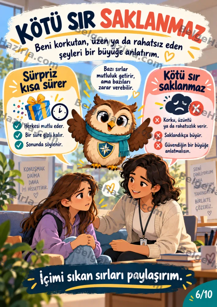 İhmal ve İstismardan Korunma Panosu | Ortaokul Rehberlik görseli 6