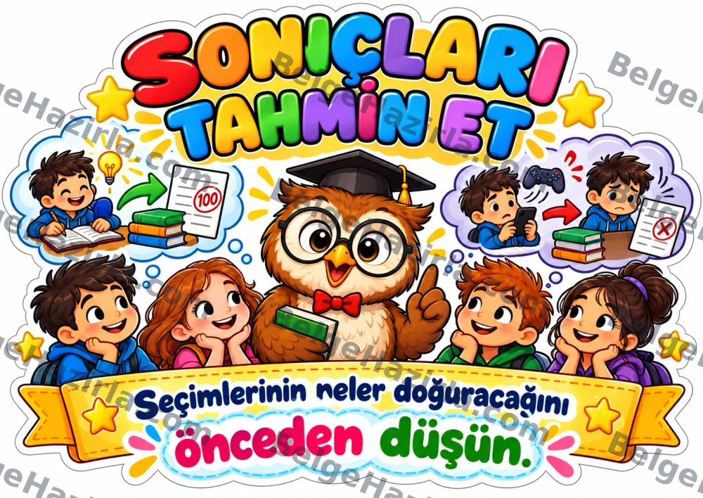 Kararlı Baykuş Karar Verme Becerileri Panosu | İlkokul ve Ortaokul görseli 7