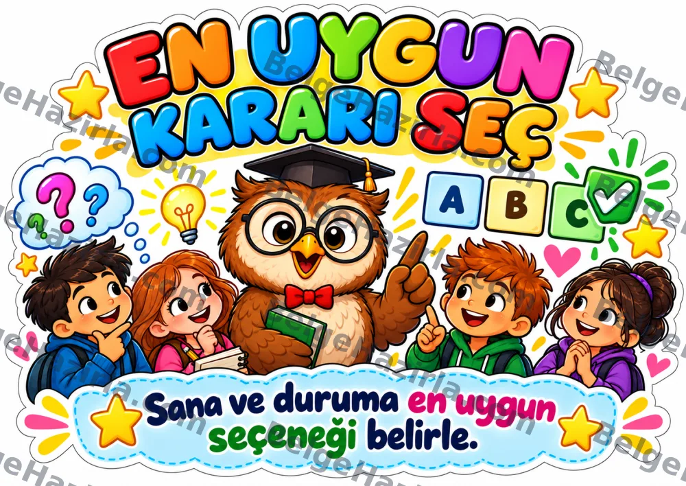 Kararlı Baykuş Karar Verme Becerileri Panosu | İlkokul ve Ortaokul görseli 8
