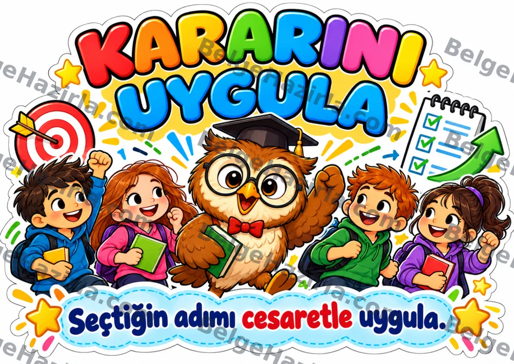 Kararlı Baykuş Karar Verme Becerileri Panosu | İlkokul ve Ortaokul görseli 9