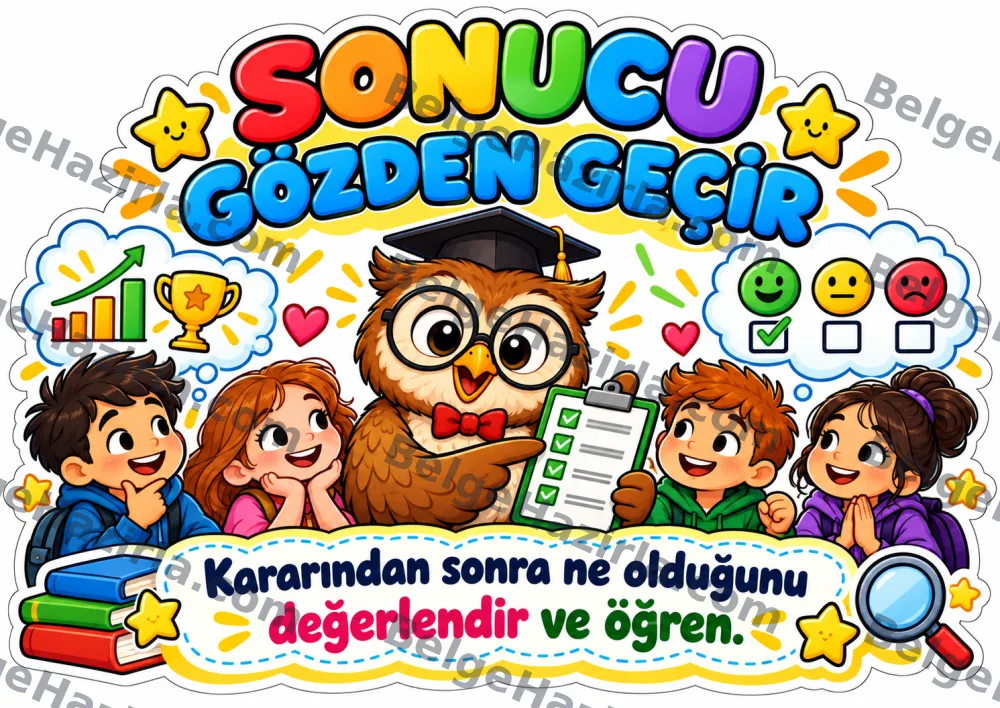 Kararlı Baykuş Karar Verme Becerileri Panosu | İlkokul ve Ortaokul görseli 10
