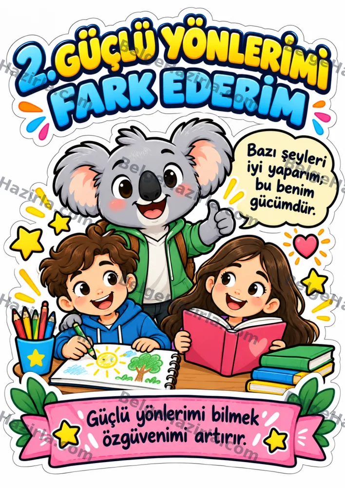 Koala ile Öz Farkındalığı Geliştirme Panosu | İlkokul ve Ortaokul görseli 3