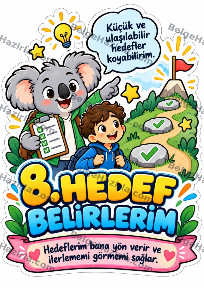 Koala ile Öz Farkındalığı Geliştirme Panosu | İlkokul ve Ortaokul görseli 9