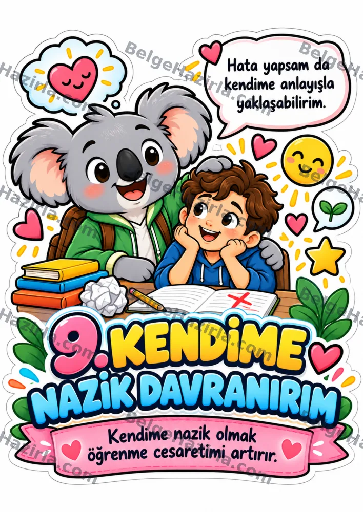 Koala ile Öz Farkındalığı Geliştirme Panosu | İlkokul ve Ortaokul görseli 10