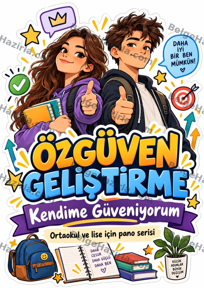 Özgüven Geliştirme Panosu | Ortaokul ve Lise görseli 1
