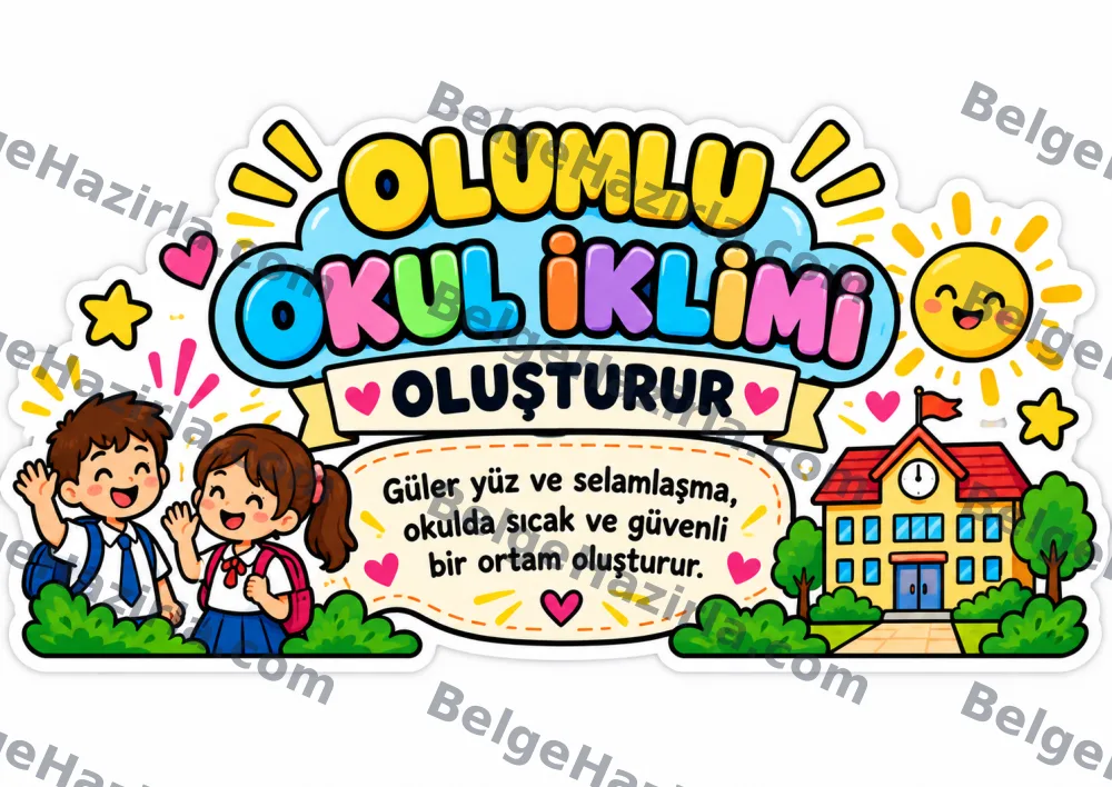 Selamlaşmanın Önemi Panosu – MEB 2026-2027 Genel Hedefi | İlkokul ve Ortaokul görseli 8