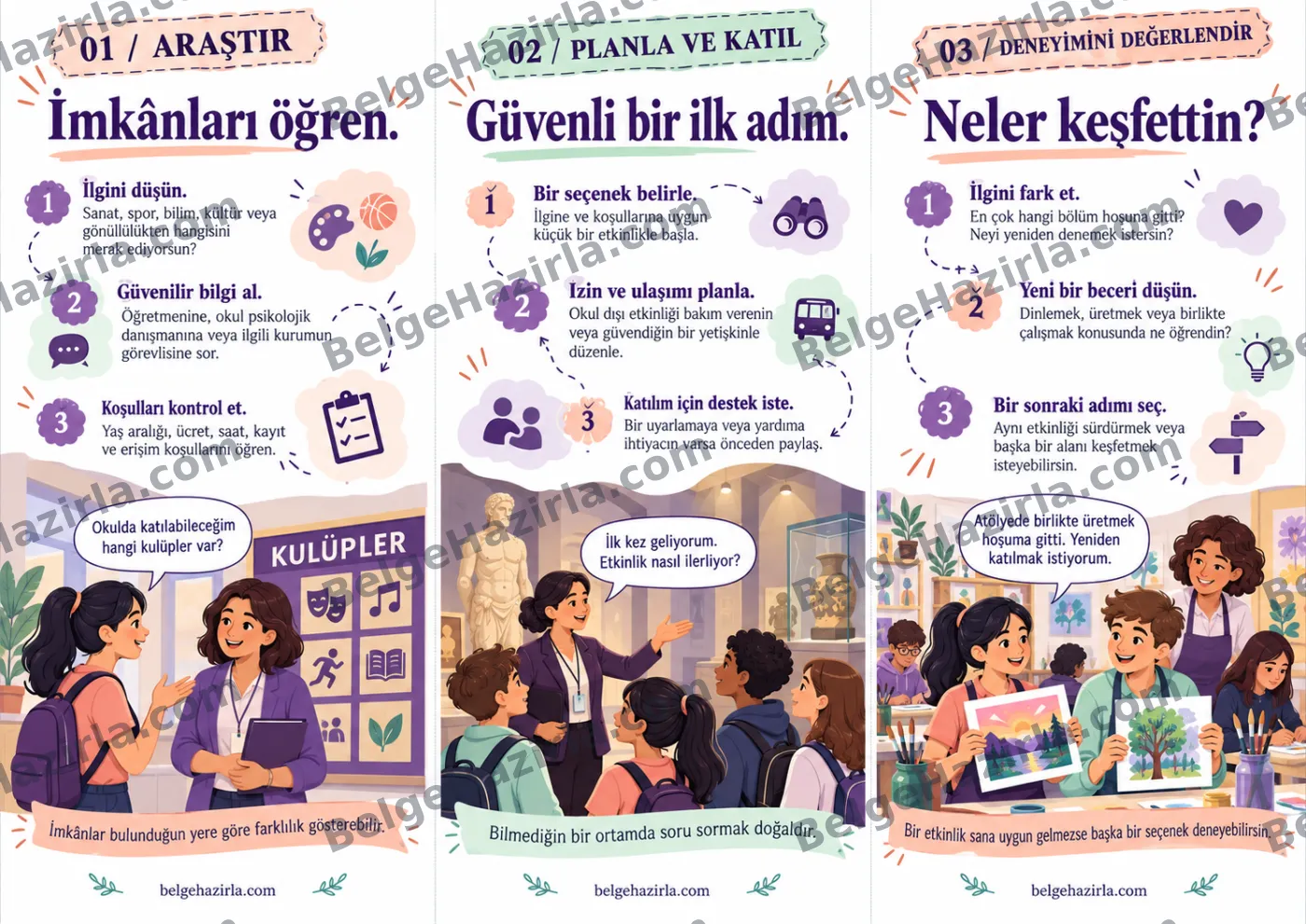 Sosyokültürel İmkânlar: Keşfet, Katıl, Deneyimle Broşürü — arka yüz önizlemesi (filigranlı)