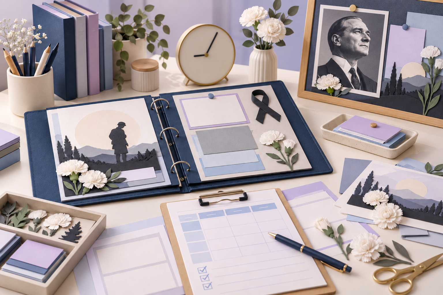 10 Kasım Atatürk’ü Anma Günü Pano Örnekleri: 50 Görsel ve 5 Hazır Set